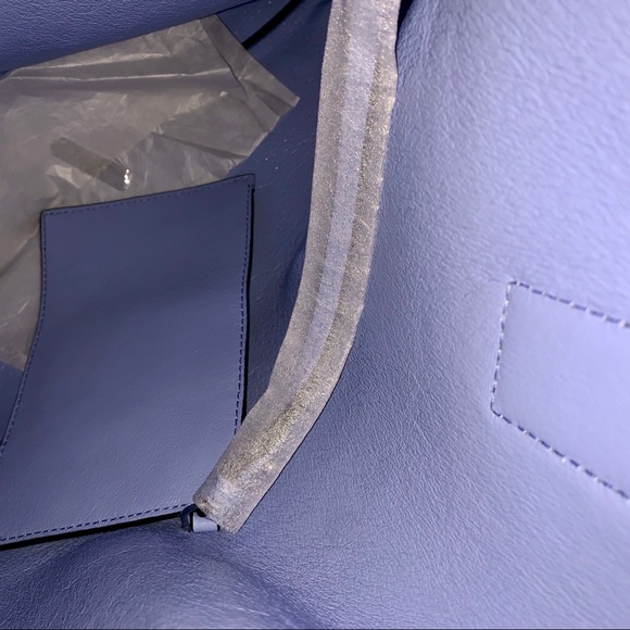 Marc Jacobs Wingman Leather Navy Blue Rectangle Tote - Picture 5 of 9